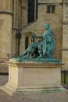 Eboracum: Statue of Constantine, York Minster, York