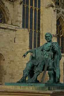 Eboracum: Statue of Constantine, York Minster, York