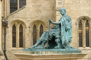 Eboracum: Statue of Constantine, York Minster, York