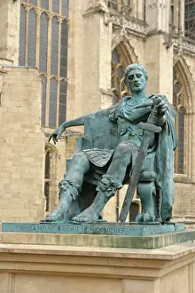 Eboracum: Statue of Constantine, York Minster, York