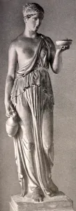 Deutschen: Statue depicting Hebe by Bertel Thorvaldsen, published