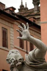 Bernini: Statue depicting The River of Silver, by Baratta