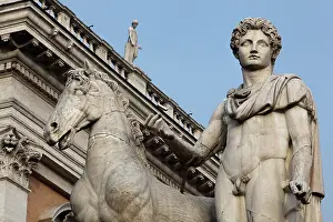 Pollux: Statue of the Dioscures twins (Castor and Pollux)