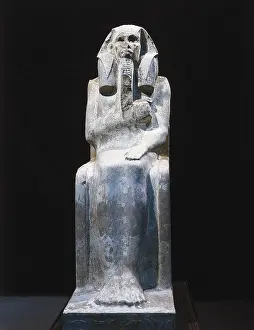 Djoser: Statue of Djoser. Egyptian art