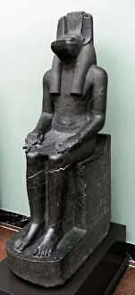 Barefooted: Statue of egyptian God Anubis