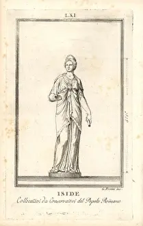 Popolo: Statue of Egyptian goddess Isis