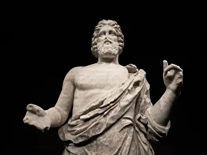 Asclepius: Statue, Empuries Archaeology Museum, Catalonia, Spain