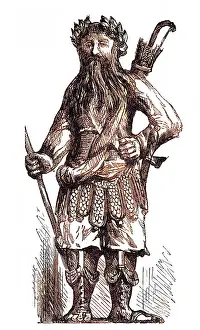 %mei: Statue of Gog at the Guildhall, London, 1884