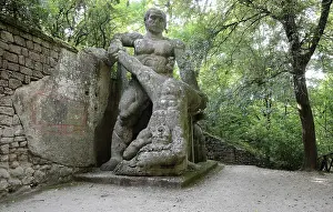 Labors: Statue of Hercules fighting Cacus, Garden of Bomarzo