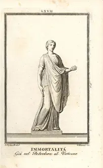 Himation: Statue of Immortality in the Belvedere Courtyard