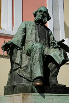 Pedestal: Statue of Ivan Aivazovsky (1817-1900). Feodosiya. Ukraine
