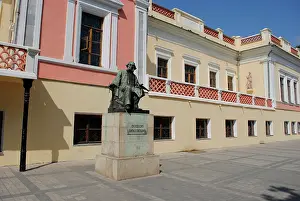 Pedestal: Statue of Ivan Aivazovsky (1817-1900). Feodosiya. Ukraine