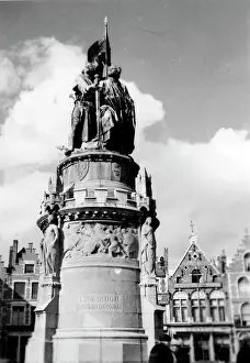 Bruges: Statue of Jan Breydel, Bruges