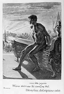Fought: The Statue of Memnon. Plate from Les Images Ou