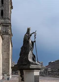 Blessed: Statue, Metropolitan Cathedral, Mexico City, Mexico