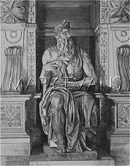 Michaelangelo: STATUE OF MOSES/ROME