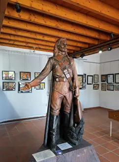 Gascony: Statue, Musee D'Artagnan, Lupiac, Gers, Occitania, France