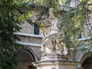 Clement: Statue, National Museum of Ravenna, San Vitale monastery