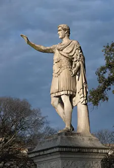 Plinth: Statue, Nimes, Occitanie, France