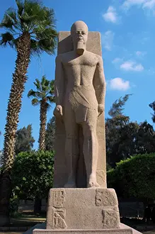 Kilt: Statue of Pharaoh Ramses II. Memphis. Egypt