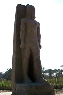 Kilt: Statue of Pharaoh Ramses II. Memphis. Egypt