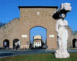 Piazzale: The statue by Pistoletto, in