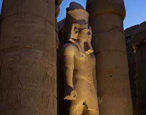 Striding: Statue of Ramesses II, Luxor Temple, Luxor, Egypt