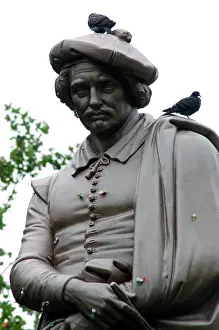 Rembrandt: Statue of Rembrandt (1606-1669) by Louis Royer. Amsterdam
