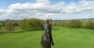 Pilkington: Statue of Robert the Bruce, Bannockburn battlefield