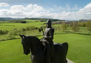 Pilkington: Statue of Robert the Bruce, Bannockburn battlefield