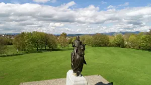 Pilkington: Statue of Robert the Bruce, Bannockburn battlefield
