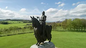 Pilkington: Statue of Robert the Bruce, Bannockburn battlefield