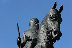 Pilkington: Statue of Robert the Bruce, Bannockburn battlefield