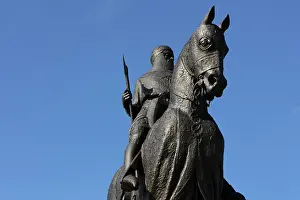 Pilkington: Statue of Robert the Bruce, Bannockburn battlefield