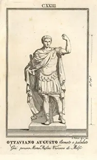 Capitolino: Statue of Roman Emperor Augustus in armour