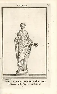 Capitoline: Statue of the Roman empress Vibia Sabina in