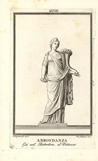 Capitolino: Statue of the Roman goddess Abundantia with cornucopia