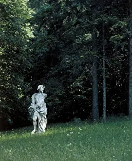 Schwarzenberg: Statue at Schwarzenberg park