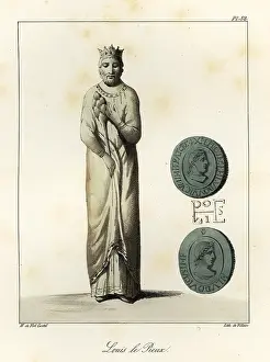 Treuttel And Wurtz: Statue and seal of Louis the Pious