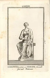 Capitoline: Statue of a seated Agrippina the Younger with