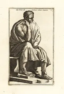 Seneca: Statue of Seneca, Roman Stoic philosopher