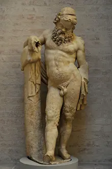 Silenus: Statue of a Silenus. Roman sculpture after a model of about