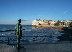 Sant: Statue, Sitges, Catalonia, Spain