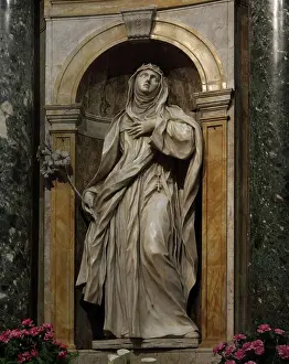 Assunta: Statue of St Catherine of Siena, Siena Cathedral