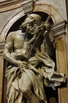 Assunta: Statue of St Jerome, Siena Cathedral, Siena, Tuscany, Italy