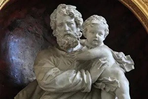 Duthoit: Statue of St Joseph, Amiens Cathedral, Picardy, France