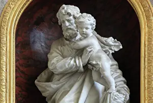 Duthoit: Statue of St Joseph, Amiens Cathedral, Picardy, France