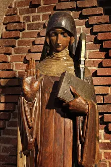 Hohenburg: Statue of St Odile, Eglise Sainte Odile, Paris, France