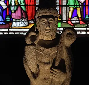 Samsons: Statue of St Samson, Cathedral Saint-Samson, Dol-de-Bretagne