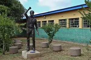 Exile: Statue of Tsietsi Mashanini, student leader, Soweto uprising